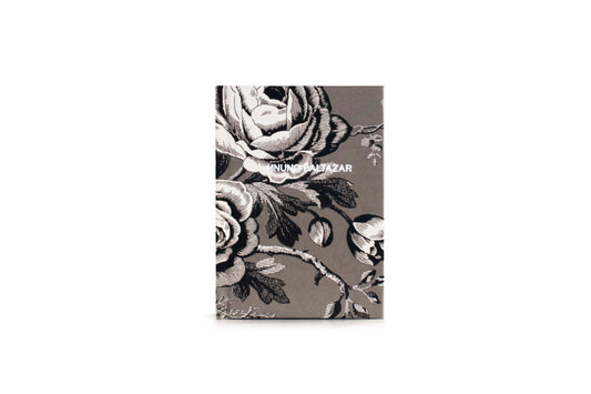 NOTEBOOK TAUPE INK FLOWERS